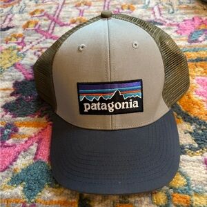 Patagonia Olive and Charcoal Trucker Hat